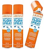 Quiko 3 x 400 ml Ardap Langzeit Flohspray für die Umgebung Langzeitwirkung