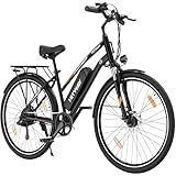 HITWAY 28' E Bike, Elektrofahrrad Trekkingrad E-Bike Herren Damen mit 36V 468.8Wh Akku,50-100km Reichweite, 250W Motor, E-Fahrrad mit 7-Gang-Getriebe, Pedelec Citybike EBike für Erwachsene