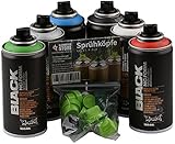 Montana Pocket Cans Sprühdosen Set, 6 x 150ml, Blau - Grün - Rot - Schwarz - Weiß - Silber