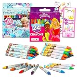 Disney Prinzessin Buntstifte – Disney Die Eiskönigin Buntstift-Set enthält 48 Buntstifte mit Disney Prinzessinnen und Disney Frozen, Aufklebern, mehr | Disney Prinzessinnen-Kunst-Set