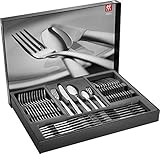 ZWILLING Roseland Besteck-Set, 60-teilig, Für 12 Personen, 18/10 Edelstahl/Hochwertiger Klingenstahl, Mattiert/poliert