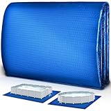 tillvex Pool Bodenplane 338 x 239 cm Rechteckig | Poolunterlage UV-Stabil & reißfest | Bodenschutzplane Swimmingpool