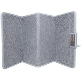 Silvergear® Infrarot-Heizpaneel 165W | Infrarotheizung | Heizung Elektrisch | Klappbarer Schreibtischheizer | 3 Heizstufen | Extra langes Kabel | 50x100cm | Grau