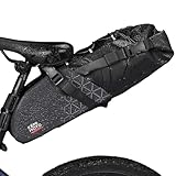 KEMIMOTO Satteltasche Fahrrad 11L, 100% wasserdichte Fahrradtasche Sattel, Rennrad Satteltasche, Fahrrad Sitztasche für E-Bike und MTB, mit Befetigungrimen zur Halterung