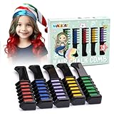 Magicat Haarkreide Set für Kinder I 5 brillante Farben I Für Weihnachten, Nikolaus, Adventskalender & mehr! I Haarkreide für Mädchen I Haare färben Kinder I hair chalk