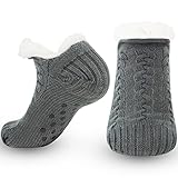 Belloxis Hüttensocken Haussocken Herren Thermosocken Wintersocken Warme Dicke Socken Wärmesocken