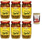 Old El Paso Grüne Jalapenos in Scheiben Scharf 6x 215 g+ Italian Gourmet polpa 400g