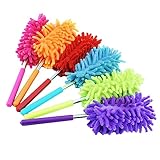 Pack of 2 Staubwedel Teleskop Mop Dusters Extendable Duster Staubwedel Lang Ausziehbar Staubwedel Waschbar Soft Dusting Remover Microfibre Duster Dust Wipe Cleaner Telescopic Duster(Farbe Zufällig)