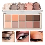 TITIMORE 10 Farben Lidschatten-Palette Matte Eyeshadow Palette Smokey Eyes Set Make-up Natürlich Nude Lidschattenpalette Wasserdichte Langlebige Lidschatten (#05)