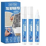 3pcs Fugenreparatur Set,Fugenstift für Restaurierung fugenmörtel,Fugen Stift für Fliesen im Badezimmer,Stift Wasserdichter fugenmarker,Reparieren und Pflegen zu Hause