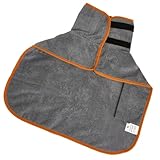 TOYANDONA Wasserdichter Hundebademantel aus Polyester Saugfähig und Leicht Tragbar für Kleine Hunde Schnell Trocknend Bequemes Haustier bademantelkleid für Bad und Sommergebrauch