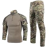 LANBAOSI Herren Paintball Anzug Anzug Kampfhemd und Hose Set Langarm Ripstop Kleidung BDU Jagd Militäruniform