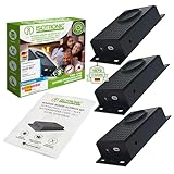 ISOTRONIC Marderschreck Blitz mit Licht LED- Mardersicher mit Blitzlichtfunktion | Ultraschall für Haus, Garage, Auto, Dachboden | Gegen Marder, Mäuse, Ratten | 3er Set