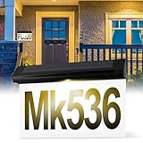 Zahlen Aufkleber Set, Solar Hausnummer Beleuchtete, Hausnummer Solar Beleuchtet, Edelstahl Solarhausnummer, Edelstahl Hausnummer, Wetterfest Solarhausnummer Hausnummernleuchte, Für Außen Tür Garten