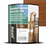 JOVIRA PINTURAS Lack-Lasur Satinierter Schutzlack auf Wasserbasis. Dekoriert und schützt Holz. (750 Milliliter, Eiche)
