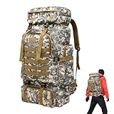 Assault Pack – Wasserdichter Hochleistungs-Jagdrucksack, 80-Liter-Trekkingrucksack Mit Großem Fassungsvermögen, Robuste Outdoor-Wander- Und Campingtasche, Abenteuerrucksack Mit Mehreren Taschen Für