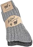 Alpaka Socken Damen Herren – Warme Thermosocken aus Alpakawolle – Dicke Winter Wollsocken – Kuschelsocken für kalte Füße – Weich & Atmungsaktiv – Größe 35–50