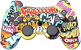 Doppelter vibrierender Wireless Controller für PS3 mit Lade Kabe(Graffiti)