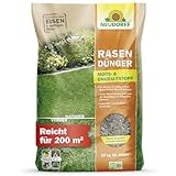 Neudorff RasenDünger Moos- & UnkrautStopp – Rasendünger mit Eisen und Kalium sorgt für einen dichten, grünen Rasen ohne Moos und Unkraut, 10 kg für 200 m²