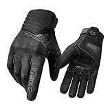 INBIKE Motorradhandschuhe Herren Damen Winter Warm Wasserdicht Winddicht mit Harter Schutz Motocross Motorrad Handschuhe Männer Schwarz XL IM902W