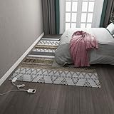 Generisch Elektrisch Beheizter Teppich, Rutschfester Heizteppich Für Schlafzimmer Und Kinderzimmer, Energiesparend, 220 V,80CM*160CM