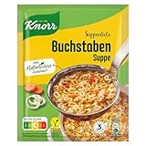 Knorr Suppenliebe Buchstaben Suppe leckere Nudelsuppe mit natürlichen Zutaten 3 Teller