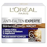 L'Oréal Paris Nachtpflege für das Gesicht, Anti-Aging Nachtcreme zur Minderung von Falten, Vitamin B3 und Vitamin E, Festigt und revitalisiert die Haut, Anti-Falten Experte, 1 x 50 ml