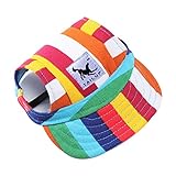 Surakey Hunde Baseballmütze Verstellbarer Outdoor Sport Hunde Basecap Hundecap Sonnenschutz Hundemütze mit Ohrlöchern Hunde Baseballkappe Sonnenhut für Hunde Haustiere