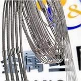 LoiYtrd Flexibles Seilnetz aus Edelstahl Netzloch-Pflanzenkletternetz, Sicherheitsnetz for Kindergartenspielgeräte, Flexible stoßfeste Tierbarriere Flexibles Stahlseilnetz für Gartenbaukäfigzäune, B