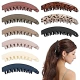 Bananenspange Haare, 9 Stück Große Banana Clip für Dickes Dünnes Haar, 3 Art Keine Rutsch Bananen Clips Haare für Starke Halter, Bananen Krallen Clips für Frauen (B)