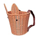 KiBcsLic Picknickkorb für, handgefertigt, Teeblätter-Pflückkorb für Einkaufswochenende