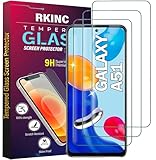 RKINC 3 Stück, Panzerglas Schutz Glas für Samsung Galaxy A51, Panzer HD Displayschutzfolie, 0,33 mm kratzfest, splitterfrei, blasenfrei, lebenslangeGarantie