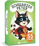 LIKARTO Schwarzer Peter Kartenspiel für Kinder ab 4 Jahren - Spieleklassiker für Zuhause & unterwegs - Familienspiel & Lernspiel - Geschenk für Mädchen & Jungen
