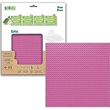 BIOBUDDI Grundplatte Bauplatte Pink Rosa Wassermelone 32 x 32 Noppen (25x25cm), 100% kompatibel mit LEGO & duplo, klimaneutral hergestellt in EU (Niederlande), 97% Bioplastik, BB-0095