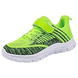 Sobzia Sportschuhe Kinder Mesh Rutschfest Atmungsaktiv Straßenlaufschuhe Laufschuhe Hallenschuhe Ganzjahres Modische Sneaker & Sportschuhe für Jungen Mädchen Leicht Schnürung Klettverschluss