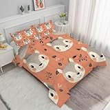 Syhi Qlty Kinderzimmer Bettdecke 200x200 Herbst-Eichhörnchen 4 Jahreszeiten Bettdecke 200x200, Sommer Steppdecke Ganzjahresdecke Bettdecken, Leichte Waschbar Gesteppte Duvet Schlafdecke M20