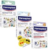 Hansaplast KiDS 3er-Bundle - 20er Strips + 10er XL Wundverband + 1m x 6cm (zuschneidbares Pflaster) + gratis ManyMore Radierer