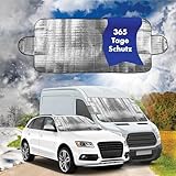 Walser Frontscheibe Abdeckung Auto L, Frostschutz Auto Frontscheibe, Scheiben Abdeckung Auto Winter, Autoabdeckung Winter, Frontscheibenabdeckung Winter, Scheibenabdeckung Auto Winter 230x110 cm