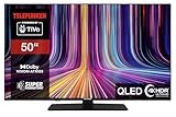 Telefunken QLED Fernseher 50 Zoll Smart TV QU50TO750MA 4K Fernseher UHD, HDR TV mit Dolby Vision und Dolby Atmos, Triple-Tuner, LED TV schwarz