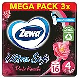 Zewa Ultra Soft Limited Edition Toilettenpapier, Großpackung, 3 x 16 Rollen 39113 Hell