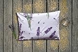 Natura - Kräuterkissen 50x34 cm mit Dinkelspelz & 10 Kräutern für ruhigen Schlaf | Bio-Baumwolle | Lavendel | Geschenkidee