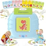 JoyJoyful Flash-Karten Italienisch Sprechende Karten, Lernspiele Kinder 1 2 3 4 5 6 Jahre, Elektronische Flash-Karte Geschenk, Montessori Spiele Interaktive Lernspielzeuge(12 Themen 224 Wörter)