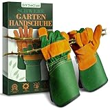 DIY Doctor - 1 Paar Unisex-Lederhandschuhe für schwere Arbeitshandschuhe Herren - Arbeitshandschuhe für Damen - Handschuhe Arbeitshandschuhe Leder - Dicke Gartenhandschuhe Herren