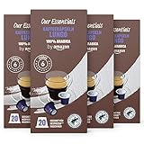 by Amazon Kaffeekapseln Lungo 100% Arabica, Geeignet für Nespresso Maschinen, Mittlere Röstung, 20 Stück, 4er-Pack