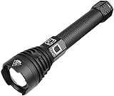 MiXXAR Wiederaufladbare Taschenlampen, taktische Taschenlampen, hohe Lumen, 90000, superhelle Taschenlampe, leistungsstark, LED-Taschenlampe, wiederaufladbar, Blitzlicht, leistungsstark, für Notfälle