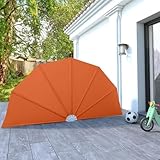 Vopese Terracotta-Rot Faltenmarkise 160 cm für Balkon & Garten - UV-sicher & wasserdicht Model44579