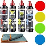 Menzerna Autopolitur Set 1000 2500 3800 SW + PP Polierpads 75/75mm