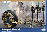 BlueBrixx Pro 108350 - Steampunk Monowheel, 508 Klemmbausteine, Steampunk-Set, Geschenk für Steampunk Fans, Standardsteine, Bausteine der Steampunk-Serie