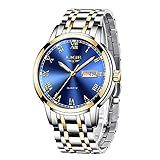 LIGE Uhren Herren Wasserdicht Chronograph Quarzwerk Edelstahl mit Automatischem Datum Uhren Herren Leuchtendes Zifferblatt Zeiger Analog Quarz IP67 Wasserdicht Luxuriöse Präzision Quarz Armbanduhr