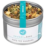 Zauber der Gewürze Mate Tee Guarana – Grüner Mate mit exotischem Guarana für einen belebenden Genuss mit natürlichem Koffein, 95 g